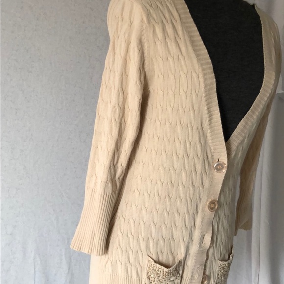 Tan 3/4 cardigan - Picture 3 of 4